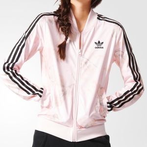 Adidas Original Pastel Rose Pink Track Jacket M